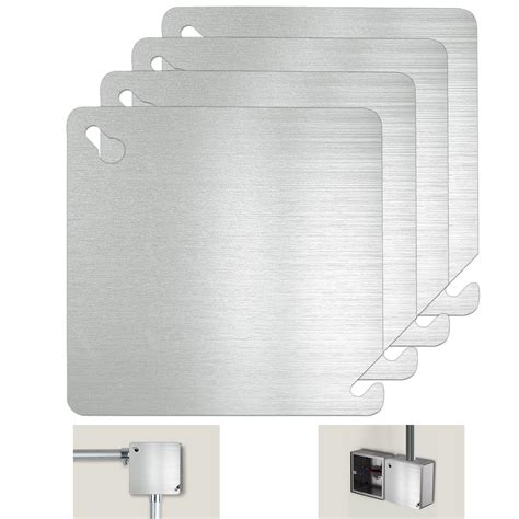 electrical box plate|4x4 metal electrical box cover.